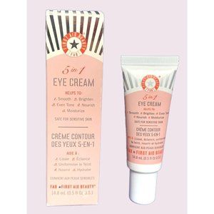 FAB First Aid Beauty 5 in 1 Eye Cream 0.5 oz/14.8 mLBNIB Smooth Brighten Nourish